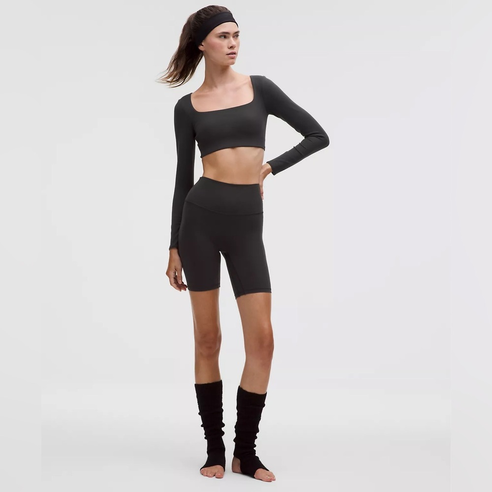 Lululemon Athletica Black Bike Shorts - Align 6